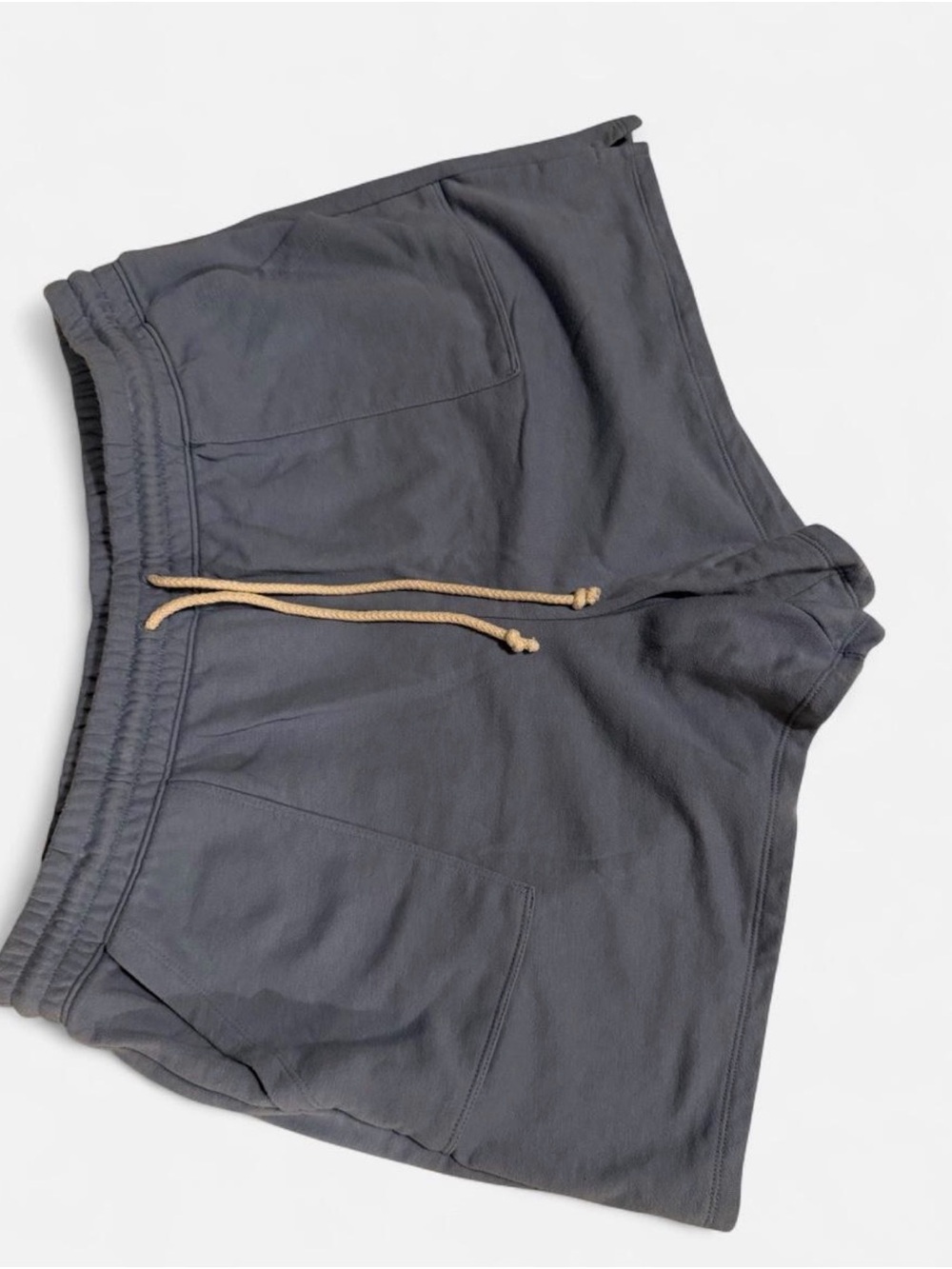 Sonoma Blue Athletic Shorts with Tan Drawstring